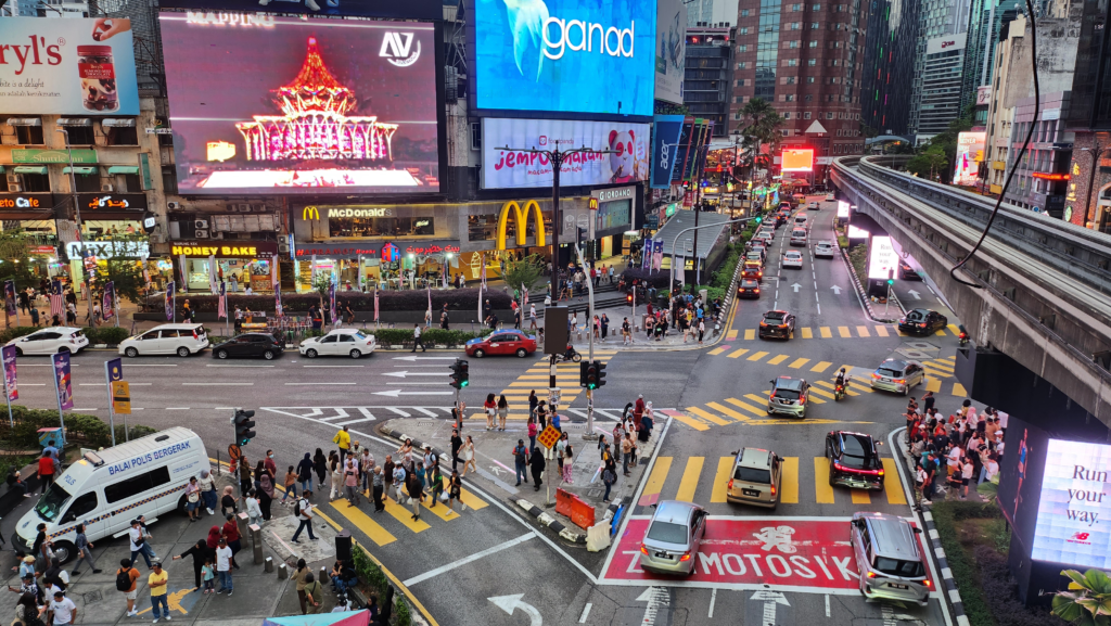 吉隆坡著名景點-Bukit Bintang人行道